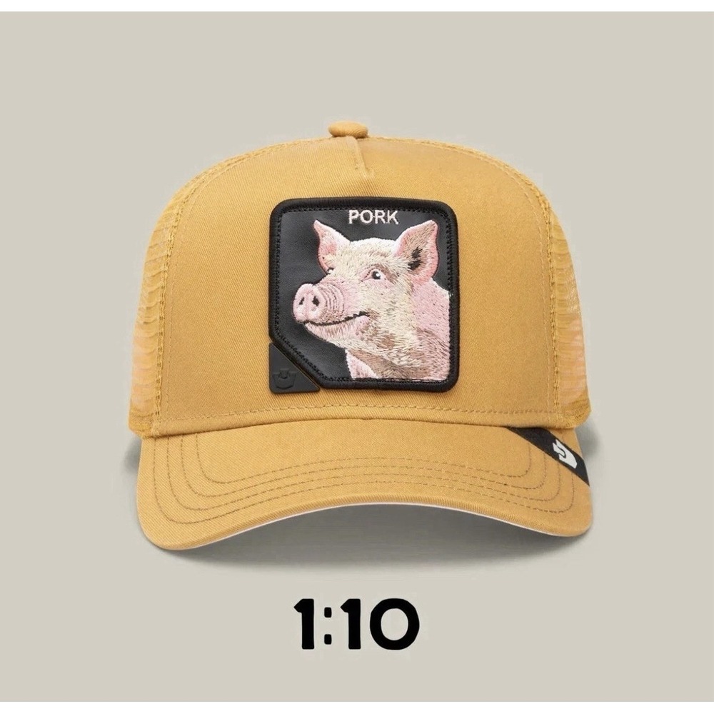 🔥 Goorin Bros MYSTERY DROP Trucker. "U R WUT U EET": PORK! 🔥